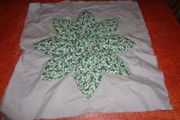Unfinished Hand Appliqued Cushion Cover For  Sale