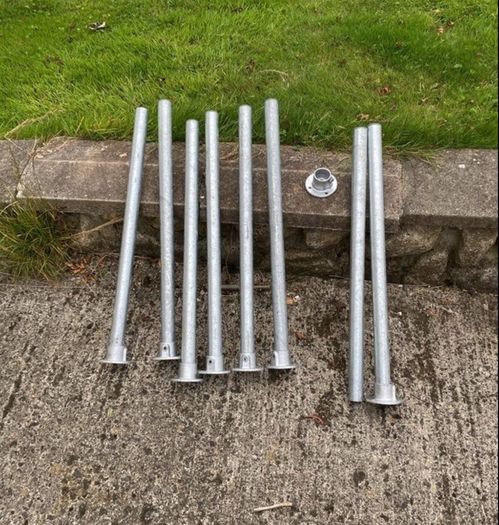 Table legs - galvanised steel