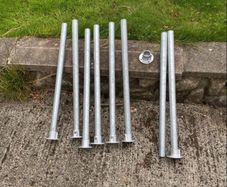 Table legs - galvanised steel