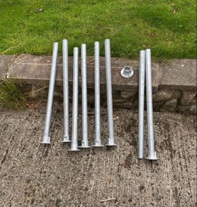 Table legs - galvanised steel