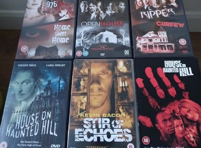 Haunted House Horror DVD Bundle 6 Titles Stir of Echoes Open House House on Haunted Hill