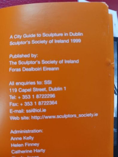 A City Guide to Sculpture in Dublin/Sculptor's Society of Ireland/ 1999