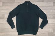 Bugatti Half Zip Cotton Jumper Mens Medium