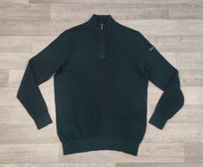 Bugatti Half Zip Cotton Jumper Mens Medium