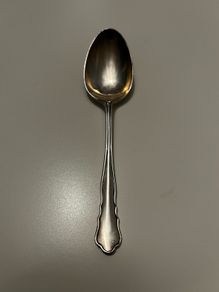 1952 Vintage Sterling Silver Teaspoon -Queen Elizabeth II Coronation Mark