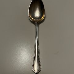 1952 Vintage Sterling Silver Teaspoon -Queen Elizabeth II Coronation Mark