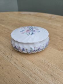 Vintage Wedgewood Fine Bone China Oval Lidded Dish