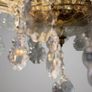 Elegant Marie Theresa Semi Flush Brass & Crystal 8 Light Chandelier Image 7