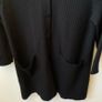 COS Black Textured Bubble Knit Longline Cardigan Coatigan Size S (UK 10) Image 6