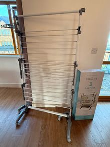 Northern Shore 3 Layer Deluxe Clothes Airer on Wheels, Boxed