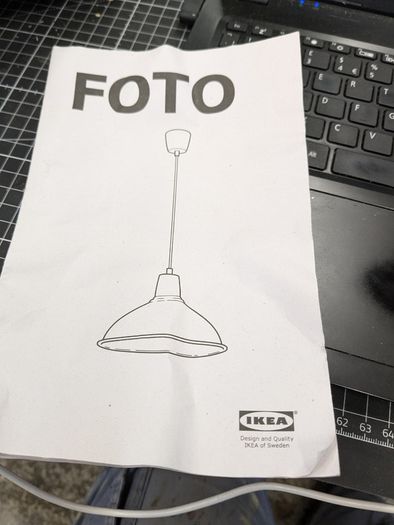 Ikea FOTO pendant lamp