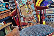 Vintage Powers whiskey pub mirror