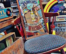 Vintage Powers whiskey pub mirror