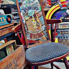 Vintage Powers whiskey pub mirror