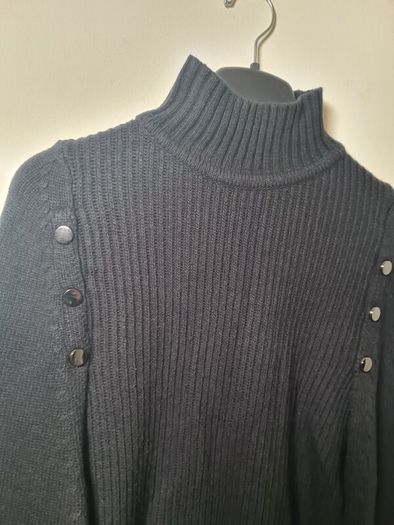womens KAREN MILLEN  jumper shawl knitted wool blend Size XS extra small