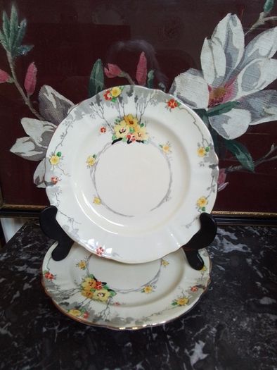 Two Crown Staffordshire Side Plates