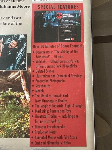Jurassic Park DVD set.