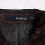 B. Young Dark Brown Black Sheer Mesh Ruffle Frill Textured Gothic Vampire Blouse Top Size L/XL Image 3