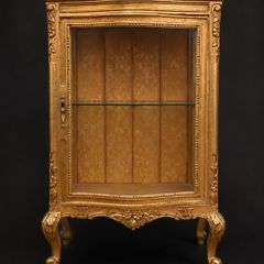 Gold antique drinks glass cabinet