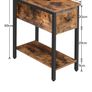 Narrow industrial side table Image 3