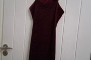 Burgundy/wine sparkly slip dress