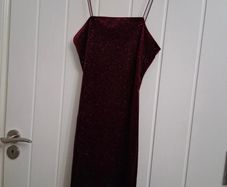 Burgundy/wine sparkly slip dress