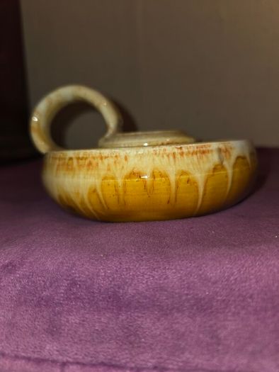 Youghal Pottery Chamberstick Candle Holder