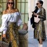 ZARA  shiny SNAKESKIN print skirt bloggers favourite Image 6