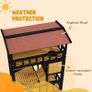 Outdoor Cat Shelter, Four-Tier Wooden Feral Cat House, with Suspension Bridge, Cat Houses, Balcony, Escape Doors Image 6