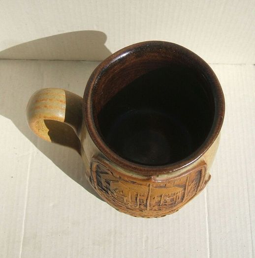 POOLE (Dorset) - a finely made & heavy stoneware souvenir mug