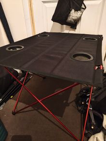 Lightweight folding camping table