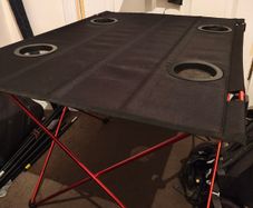 Lightweight folding camping table