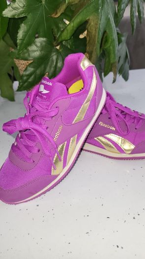 Reebok Classic Ortholite Royal Flag Purple and Gold Sz 4 UK - Bnwt Rrp 70