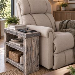 Aged Latin Driftwood effect Sofa Side Table