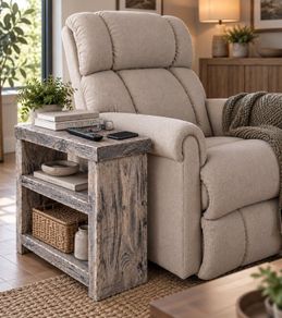 Aged Latin Driftwood effect Sofa Side Table