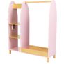 Kids Wooden Dress-Up Rack with Light-Up Mirror Image 3