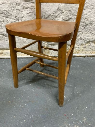 Set of 4 Vintage Elm Dining Chairs.