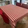 4 Casala Designer Red Upholstered Chairs with steel legs Image 2