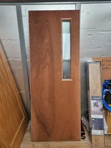 wrie glass door single panel