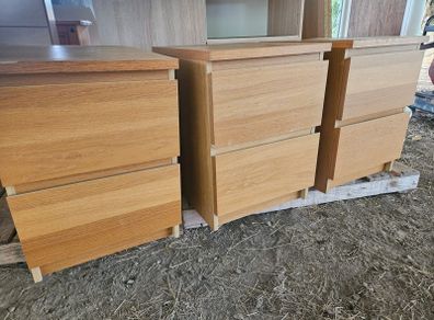 3x IKEA MALM 2 Lockers. 20 each.