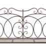 Garden Bench 104 cm Iron Antique Brown Image 5