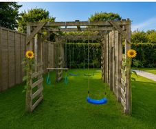Climbing Wall and Swings