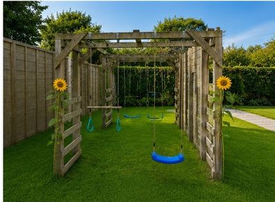 Climbing Wall and Swings