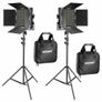 45221 Neewer 2x 660 Pieces (330 White+3300 Yellow) LED Video Light and Stands, Battery Image 10