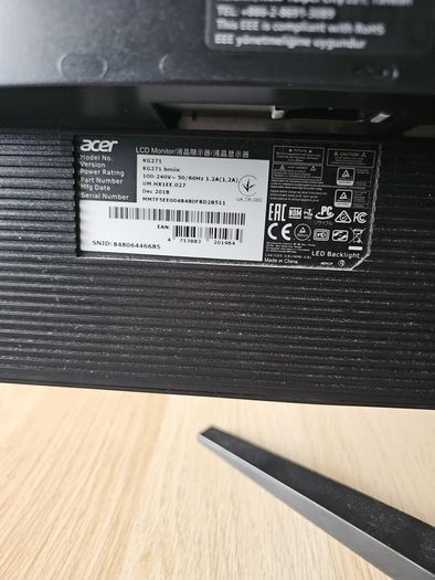 Acer 27 inch built-in speakers
