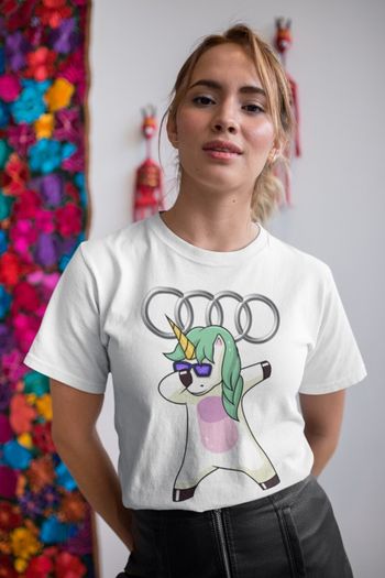 Audi Dabbing cool characters t-shirt Audi shirt funny dab logo Audi t-shirt