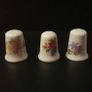 Collection of Flower Themed Thimbles Image 5
