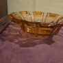 Large Art Deco Amber Glass Bowl Image 6