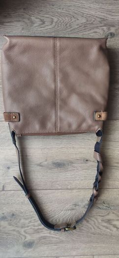 Next Tan Brown Genuine Leather Crossbody Bag