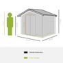 9 x 6FT Garden Storage Shed Image 3